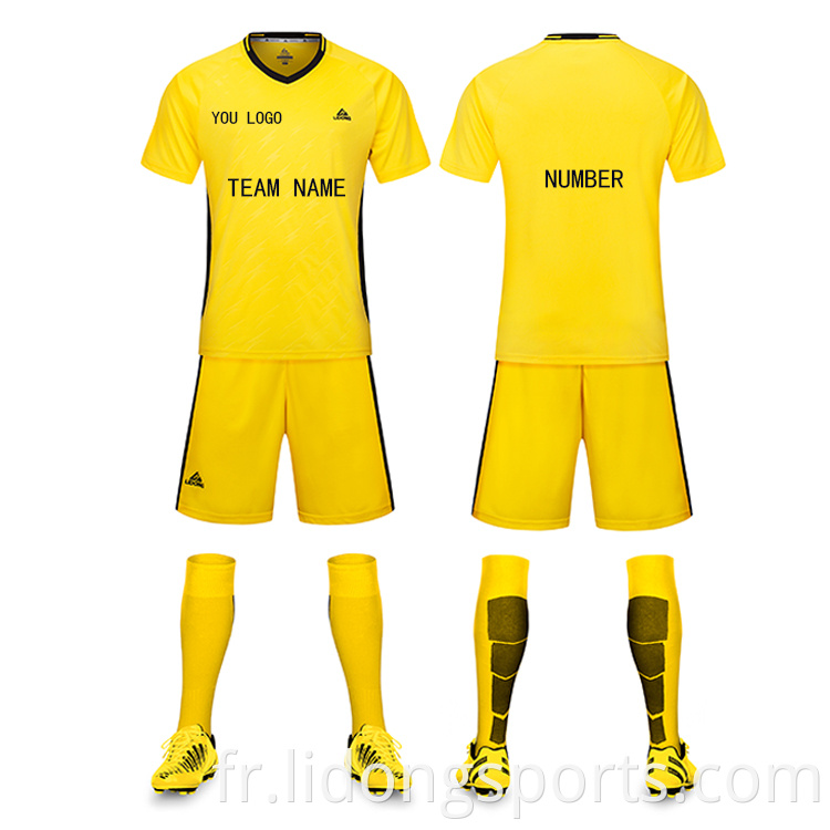 2021-2021 Nouvelle saison de football personnalisé Jersey Thailand Quality Soccer Uniforme